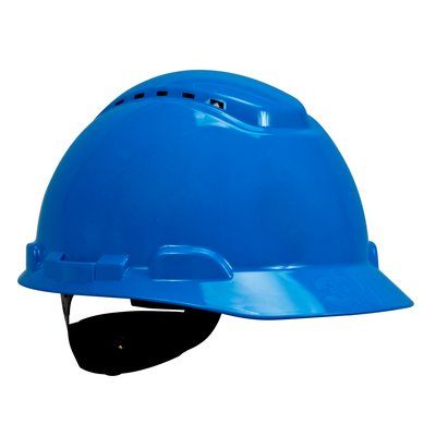 3M H-703SFV-UV หมวกนิรภัย แบบปรับหมุน สีฟ้ามีรูระบาย 